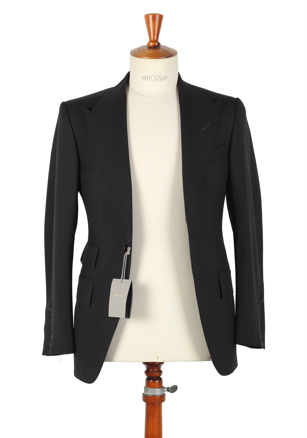 TOM FORD Suit Size 44C / 34S U.S. Black Wool | Costume Limité