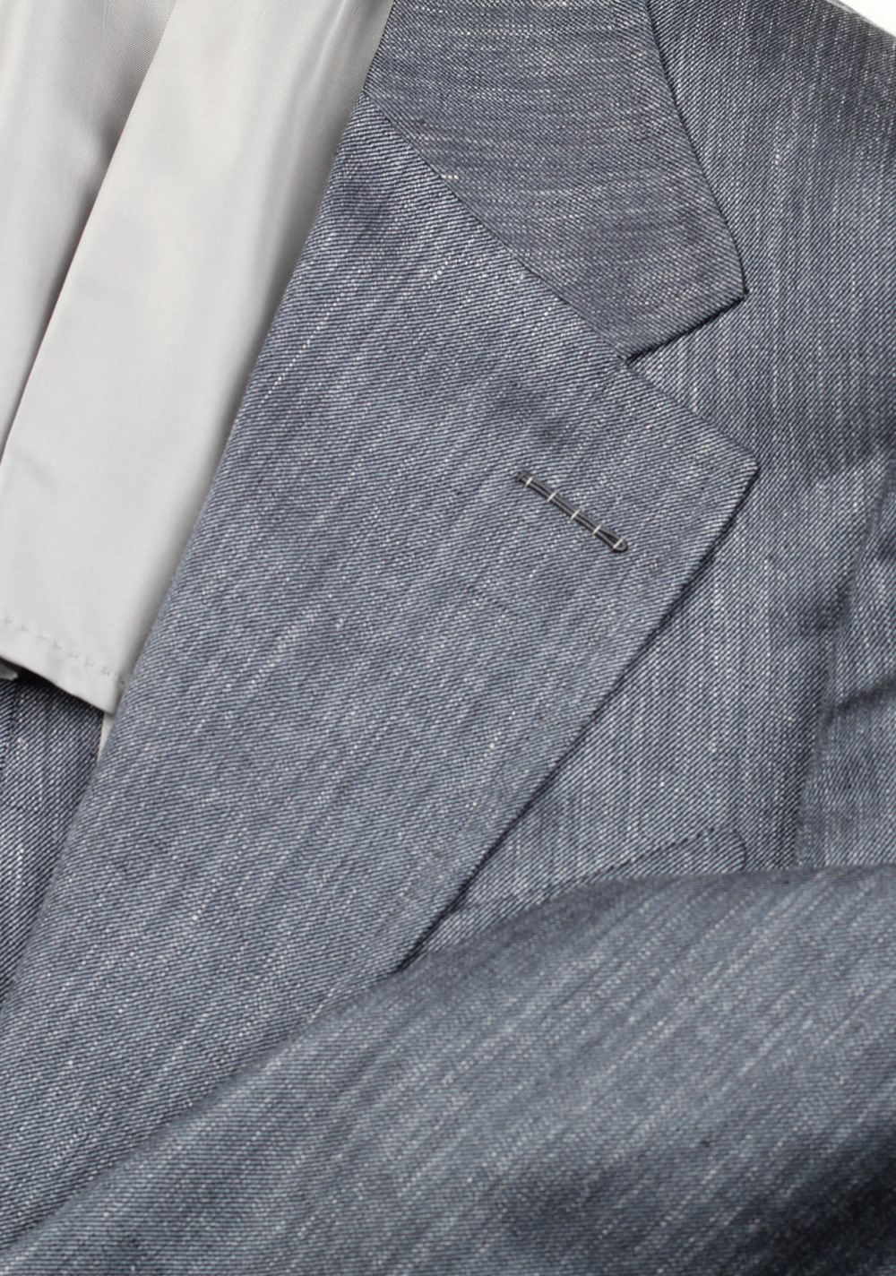 TOM FORD Suit Size 50 / 40R U.S. Wool Mulberry Silk Linen | Costume Limité