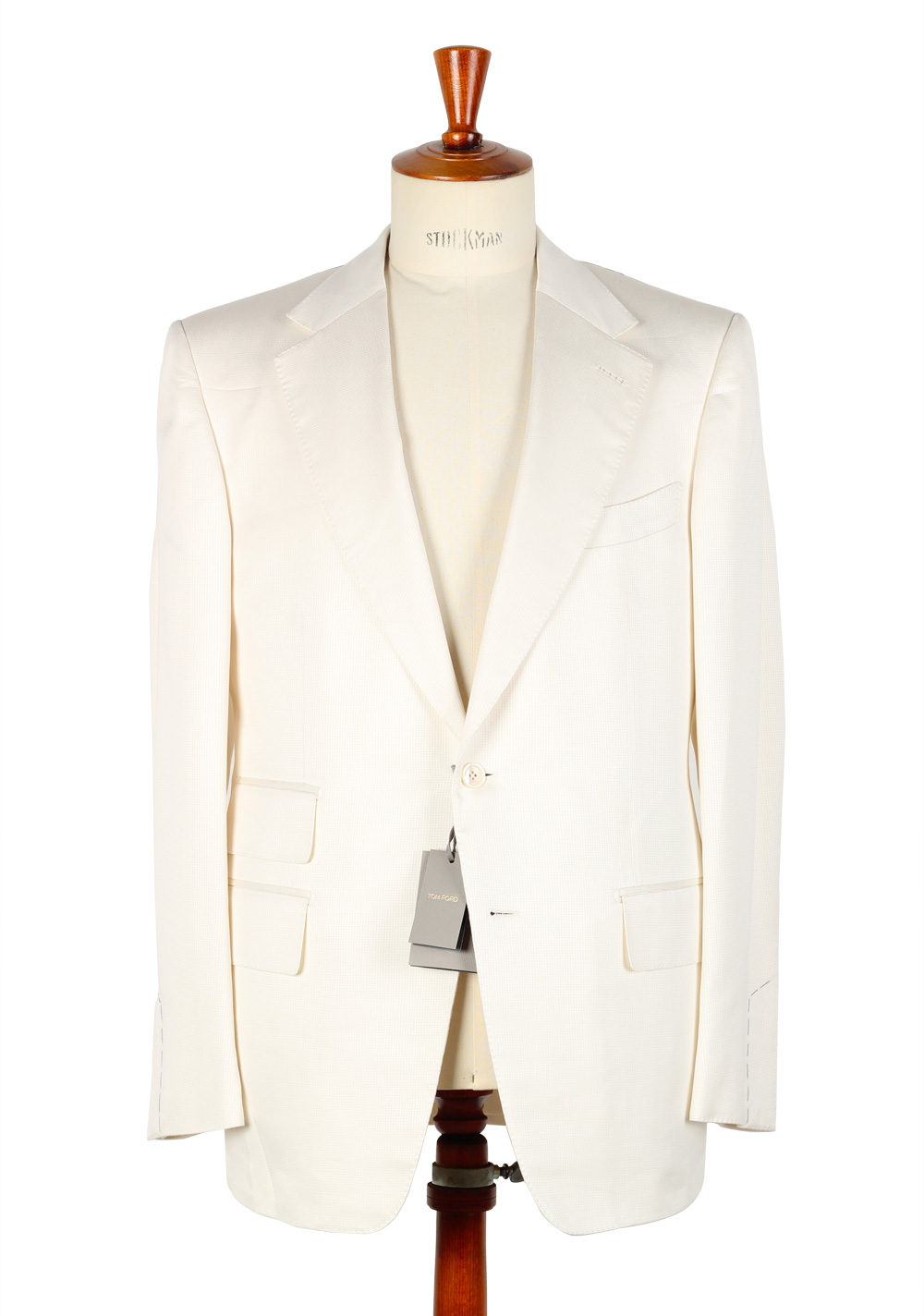 TOM FORD Suit Size 52 / 42R U.S. Silk Cotton