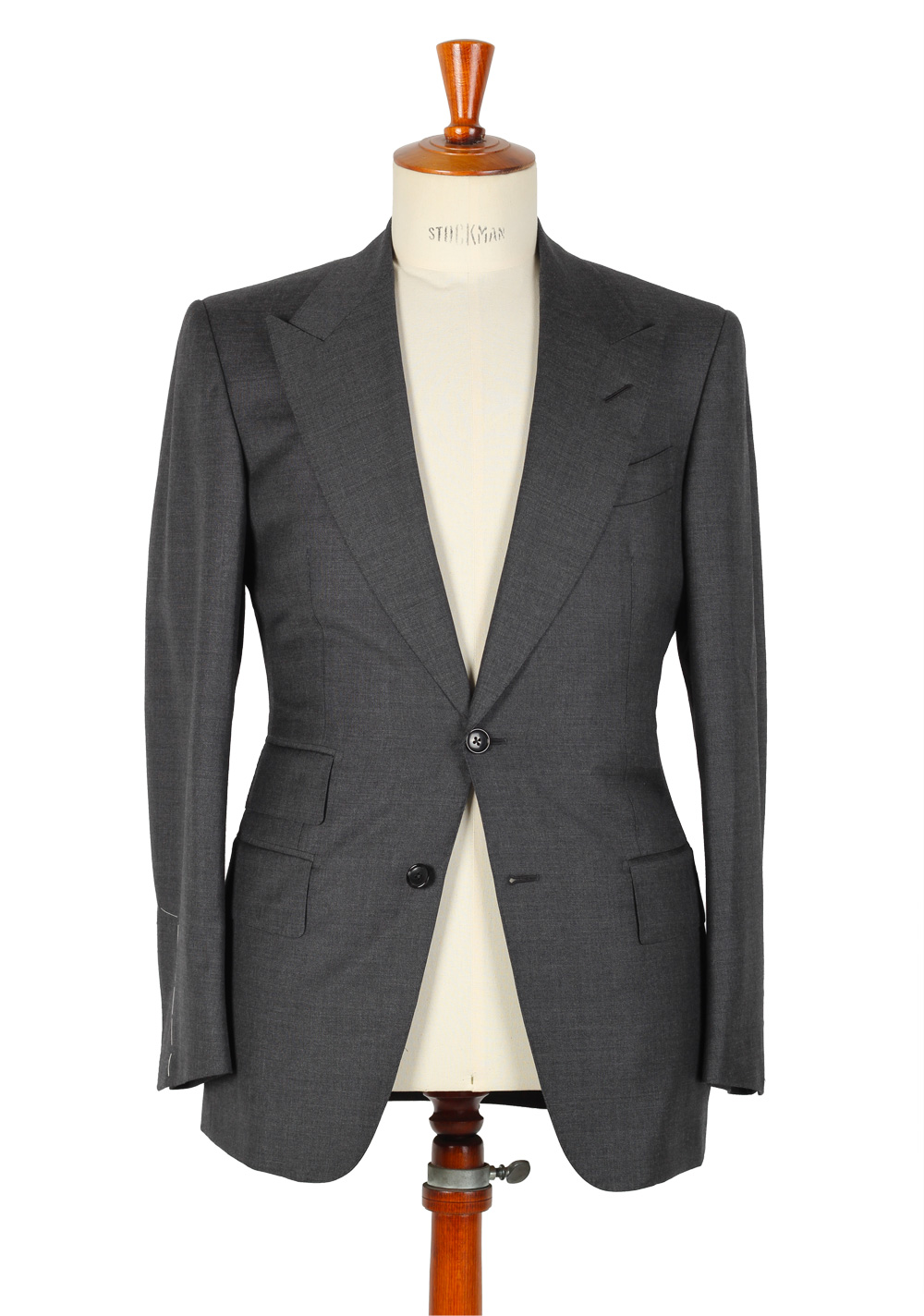 TOM FORD Gray Sport Coat Size 46 / 36R U.S. Fit A | Costume Limité