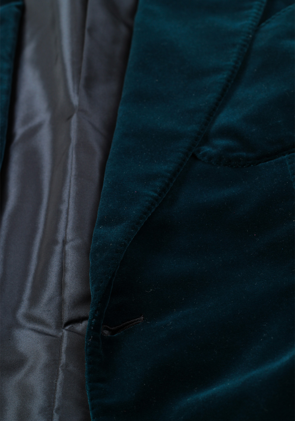 TOM FORD Windsor Blueish Green Sport Coat Velvet Tuxedo Dinner Jacket Size 48 / 38R U.S. Base A | Costume Limité