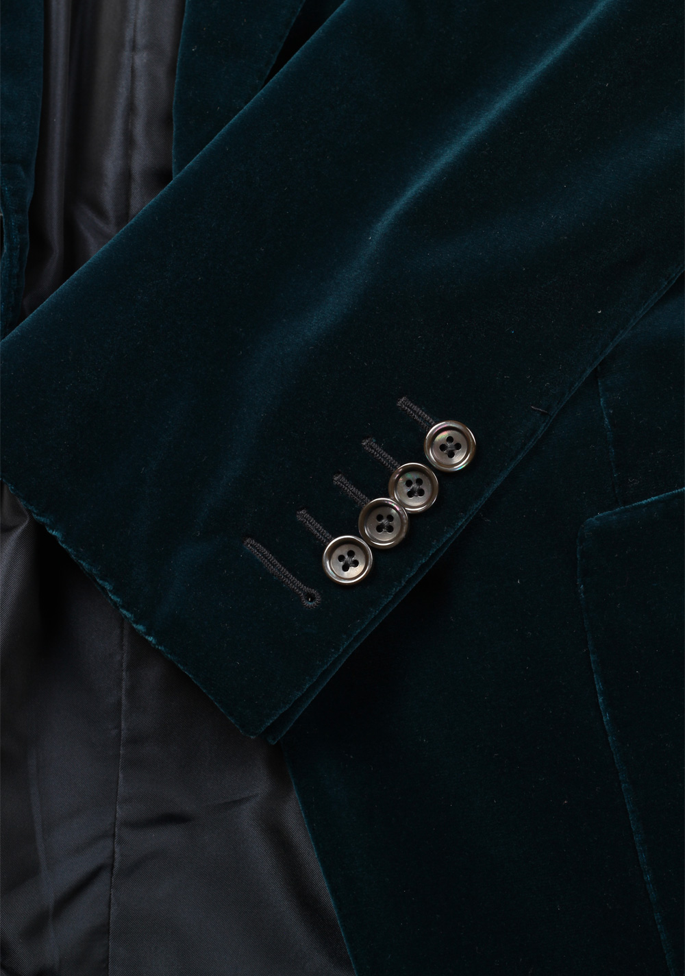 TOM FORD Windsor Blueish Green Sport Coat Velvet Tuxedo Dinner Jacket Size 48 / 38R U.S. Base A | Costume Limité