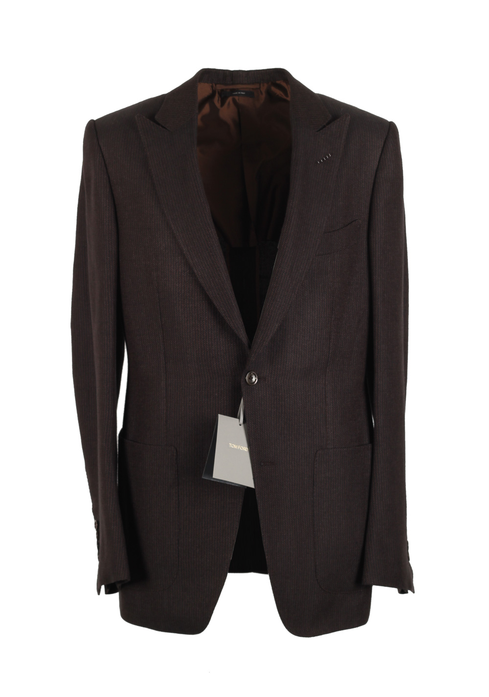 TOM FORD O’Connor Brown Sport Coat Size 48 / 38R U.S. Fit W | Costume Limité