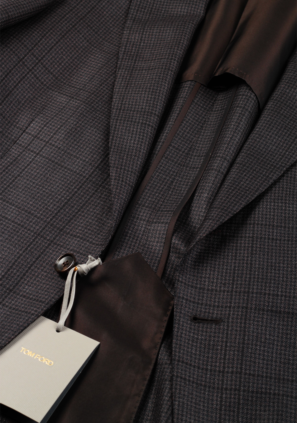 TOM FORD O’Connor Gray Suit Size 48 / 38R U.S. Wool Silk Linen Fit W – image 2