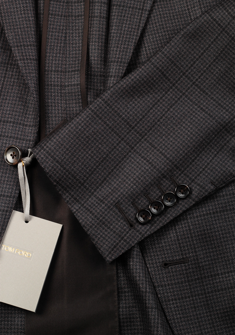 TOM FORD O’Connor Gray Suit Size 48 / 38R U.S. Wool Silk Linen Fit W – image 4