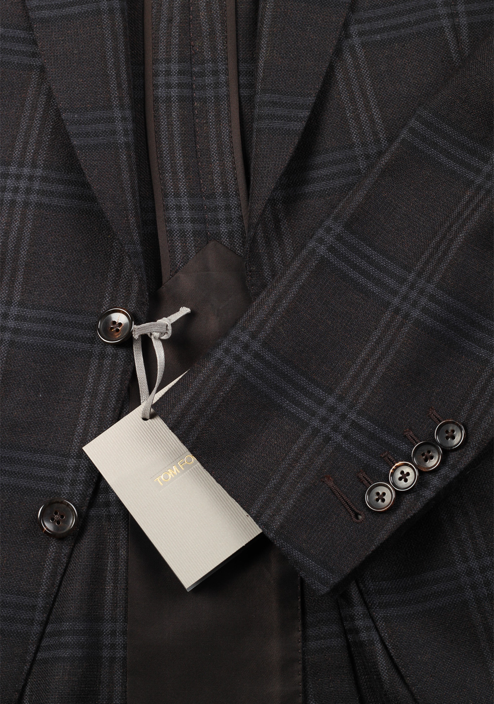 TOM FORD O’Connor Charcoal Suit Size 48 / 38R U.S. Wool Silk Linen Fit W – image 4