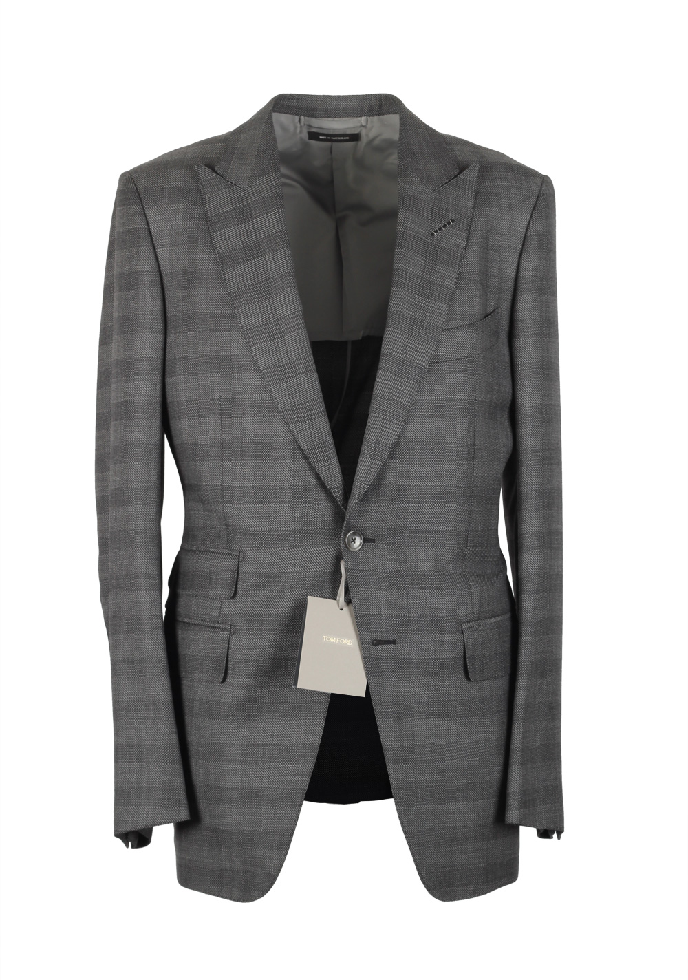 TOM FORD O’Connor Gray Suit Size 48 / 38R U.S. Wool Silk Fit W