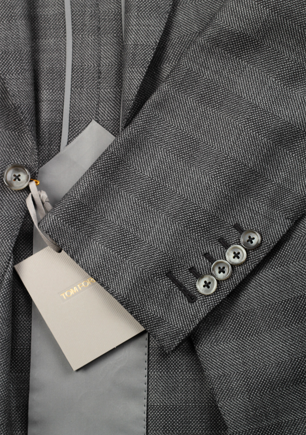 TOM FORD O’Connor Gray Suit Size 48 / 38R U.S. Wool Silk Fit W – image 4