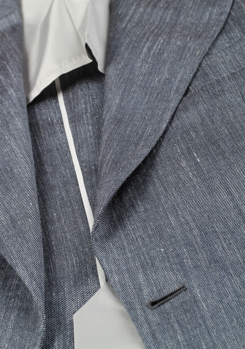 TOM FORD Wetherby Silver Suit Size 48 / 38R U.S. Wool Mulberry Silk Linen Base T | Costume Limité