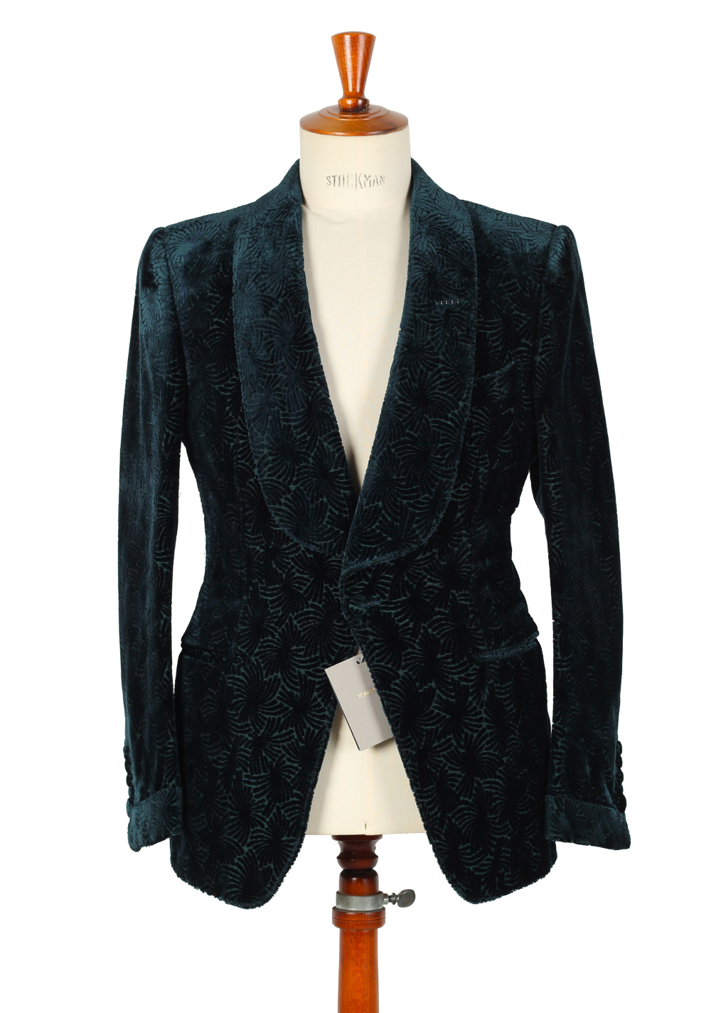 TOM FORD Green Sport Coat Tuxedo Dinner Jacket Size 48 / 38R U.S. Fit Z | Costume Limité
