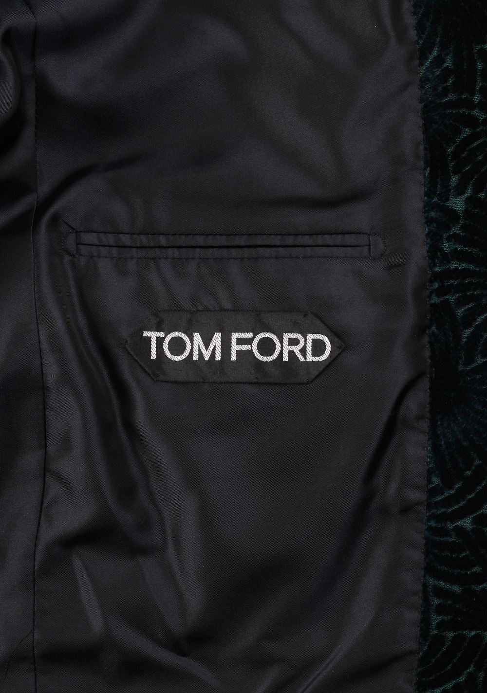TOM FORD Green Sport Coat Tuxedo Dinner Jacket Size 48 / 38R U.S. Fit Z | Costume Limité