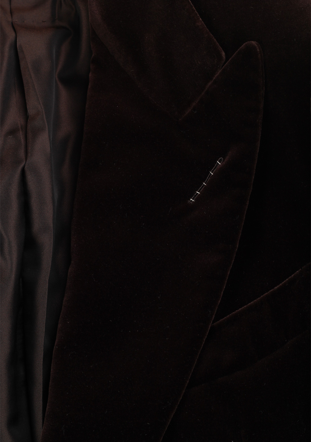 TOM FORD Alexander Brown Sport Velvet Tuxedo Dinner Jacket Coat Size 48 / 38R U.S. Cotton Fit Z | Costume Limité