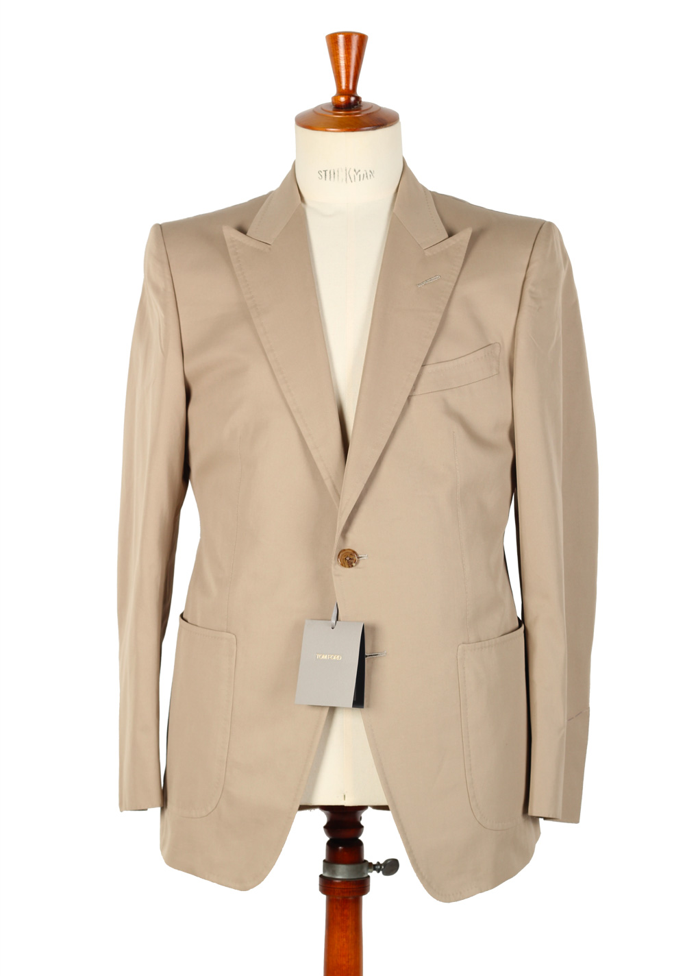 TOM FORD Sport Coat Size 52 / 42R U.S. Cotton | Costume Limité