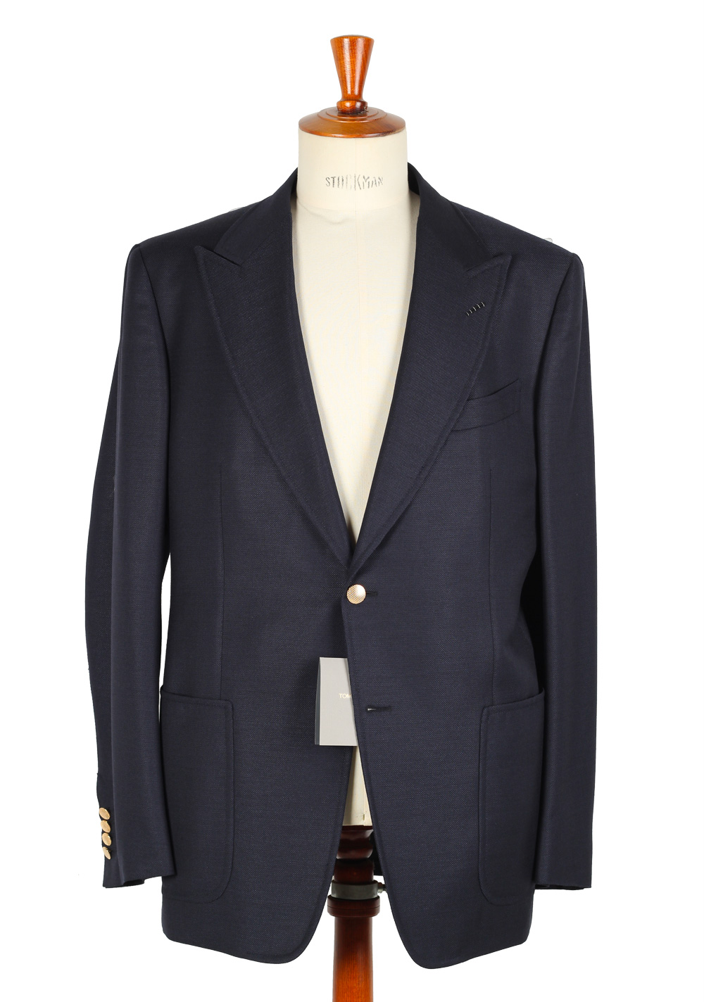 TOM FORD Blue Sport Coat Size 56L / 46L U.S. Fit D | Costume Limité