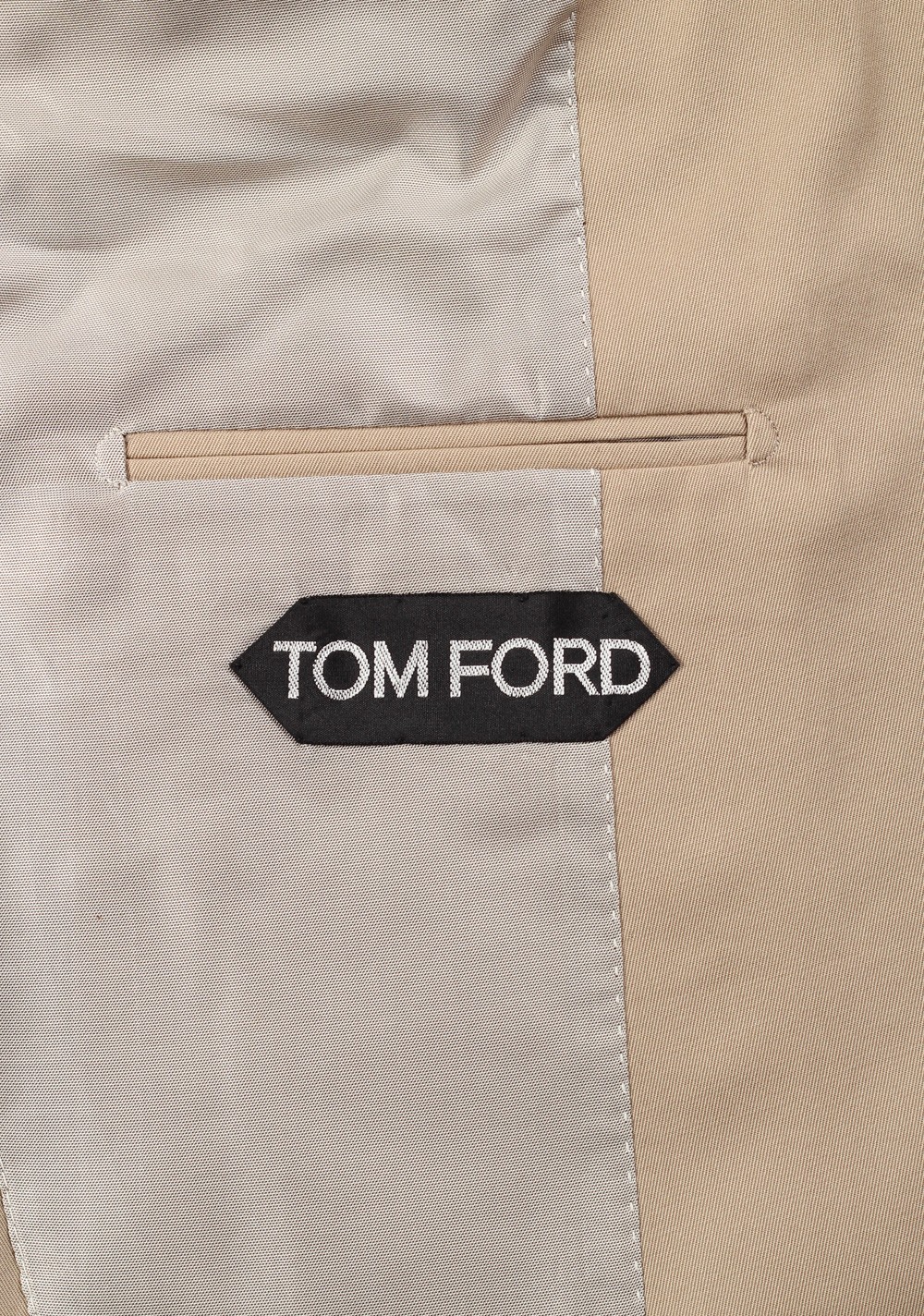 TOM FORD O’Connor Beige Sport Coat Size 58L / 48L U.S. Cotton Fit Y | Costume Limité