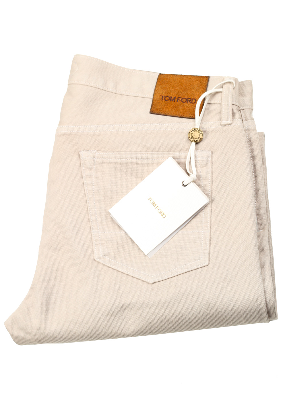 TOM FORD Jeans Size TFD001 50 / 34 U.S. Beige | Costume Limité