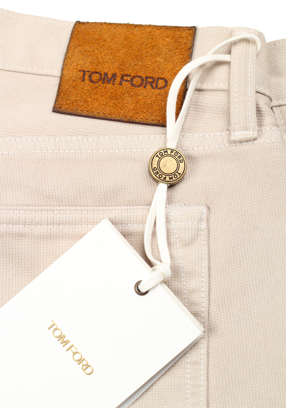 TOM FORD Jeans Size TFD001 50 / 34 U.S. Beige | Costume Limité