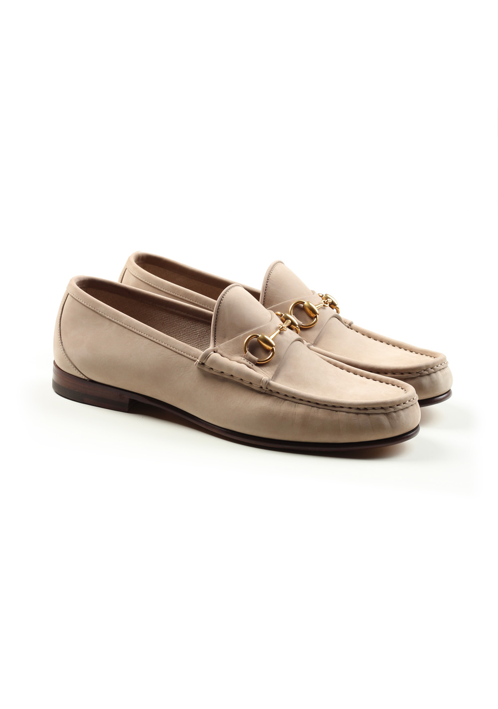 Gucci 1953 Bit Loafers Size 7.5 Uk 8.5 U.S. / 41.5 Eur Suede Nubuck | Costume