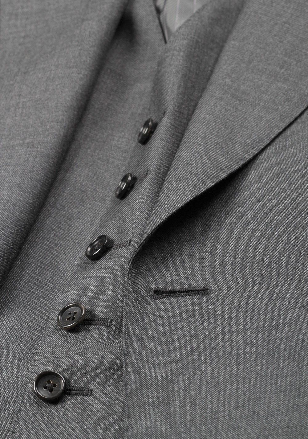 TOM FORD Gray 3 Piece Suit Size 54L / 44L U.S. Wool Fit A – image 3