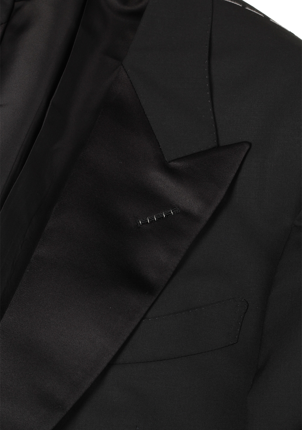 TOM FORD Black Tuxedo Smoking Suit Size 58 / 48R U.S. Black Fit Y – image 5