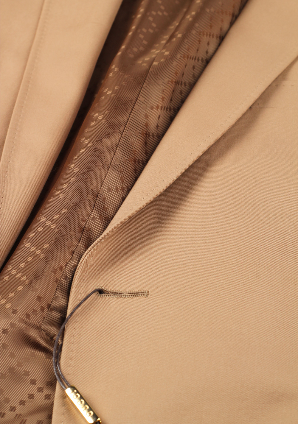 Gucci Beige Suit Size 48 / 38R U.S. Cotton | Costume Limité