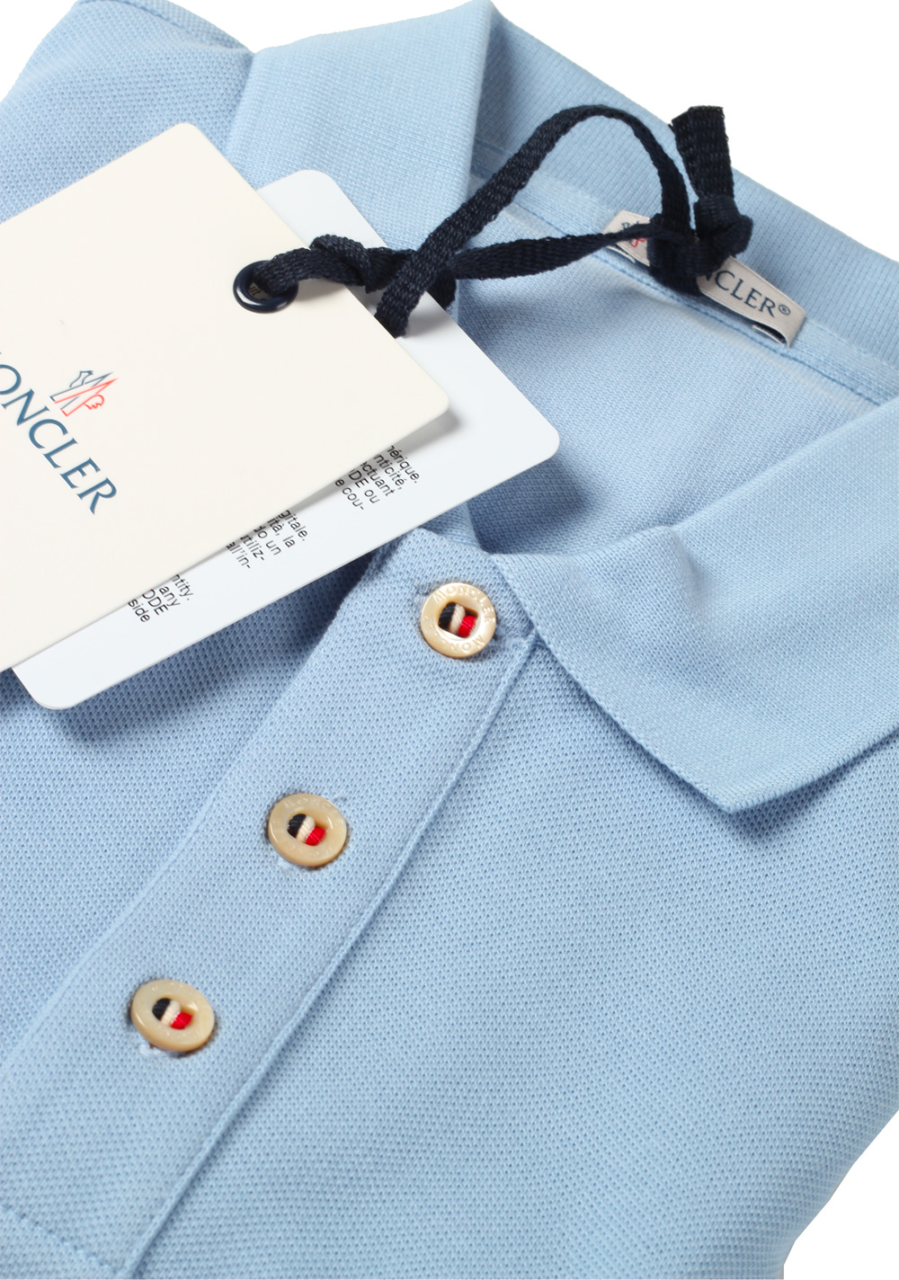 Light blue moncler polo on sale