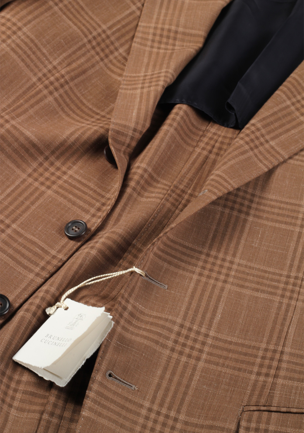 Cucinelli Beige Sport Coat Size 50 / 40R U.S. Wool Linen | Costume Limité