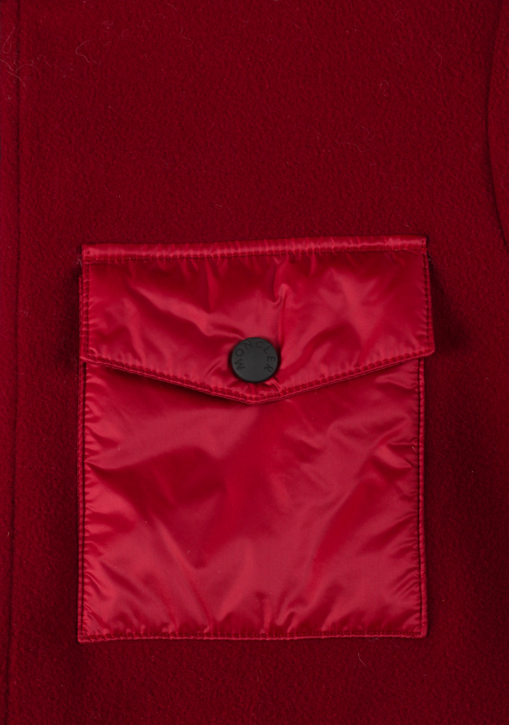 Moncler Grenoble Maglia Fleece Jacket Size S / 36R U.S. Burgundy | Costume Limité