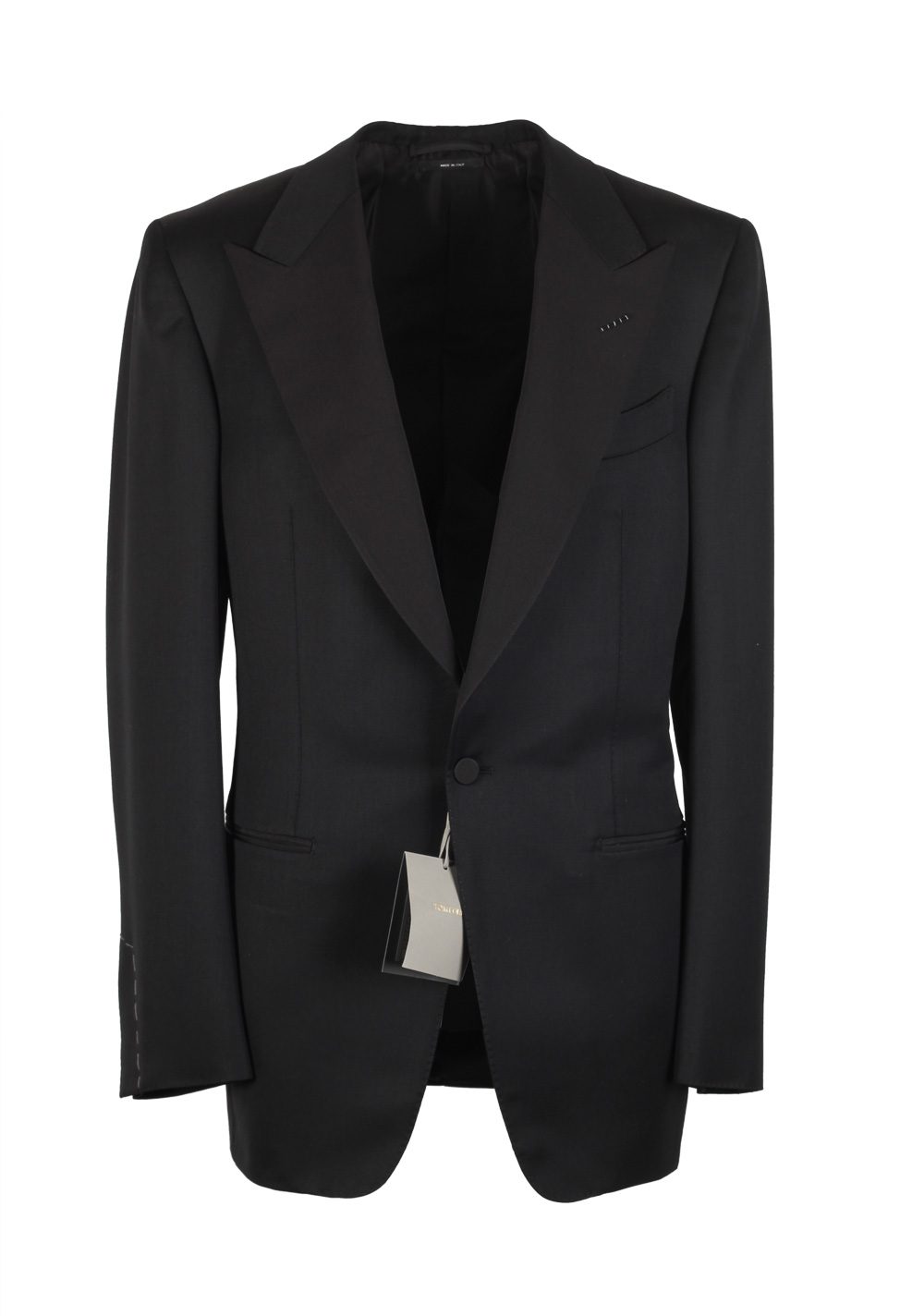 TOM FORD Windsor Black Tuxedo Smoking Suit Size 52L / 42L U.S. Fit A ...