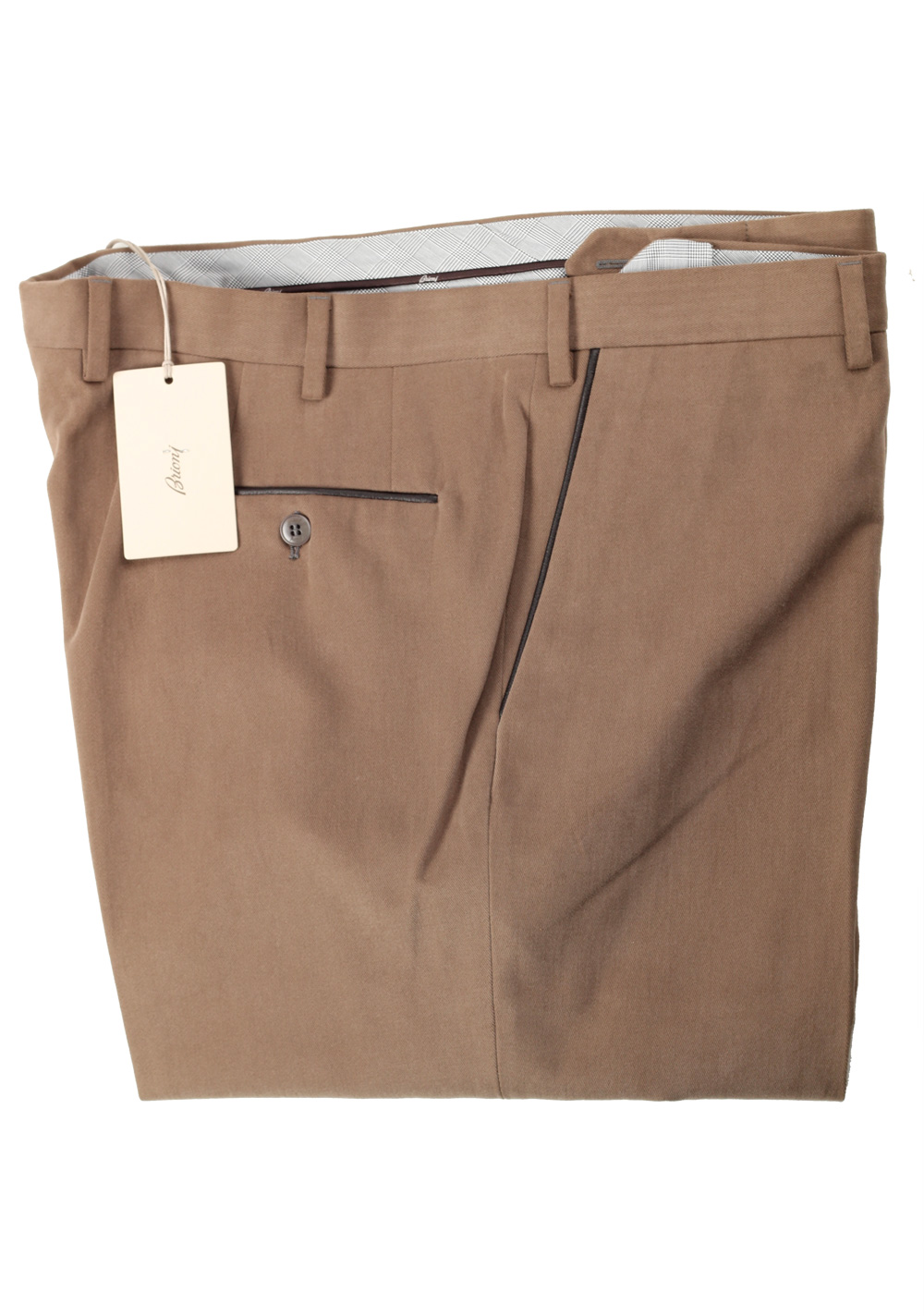 Brioni Beige Tigullio Trousers Size 58 / 42 U.S. | Costume Limité