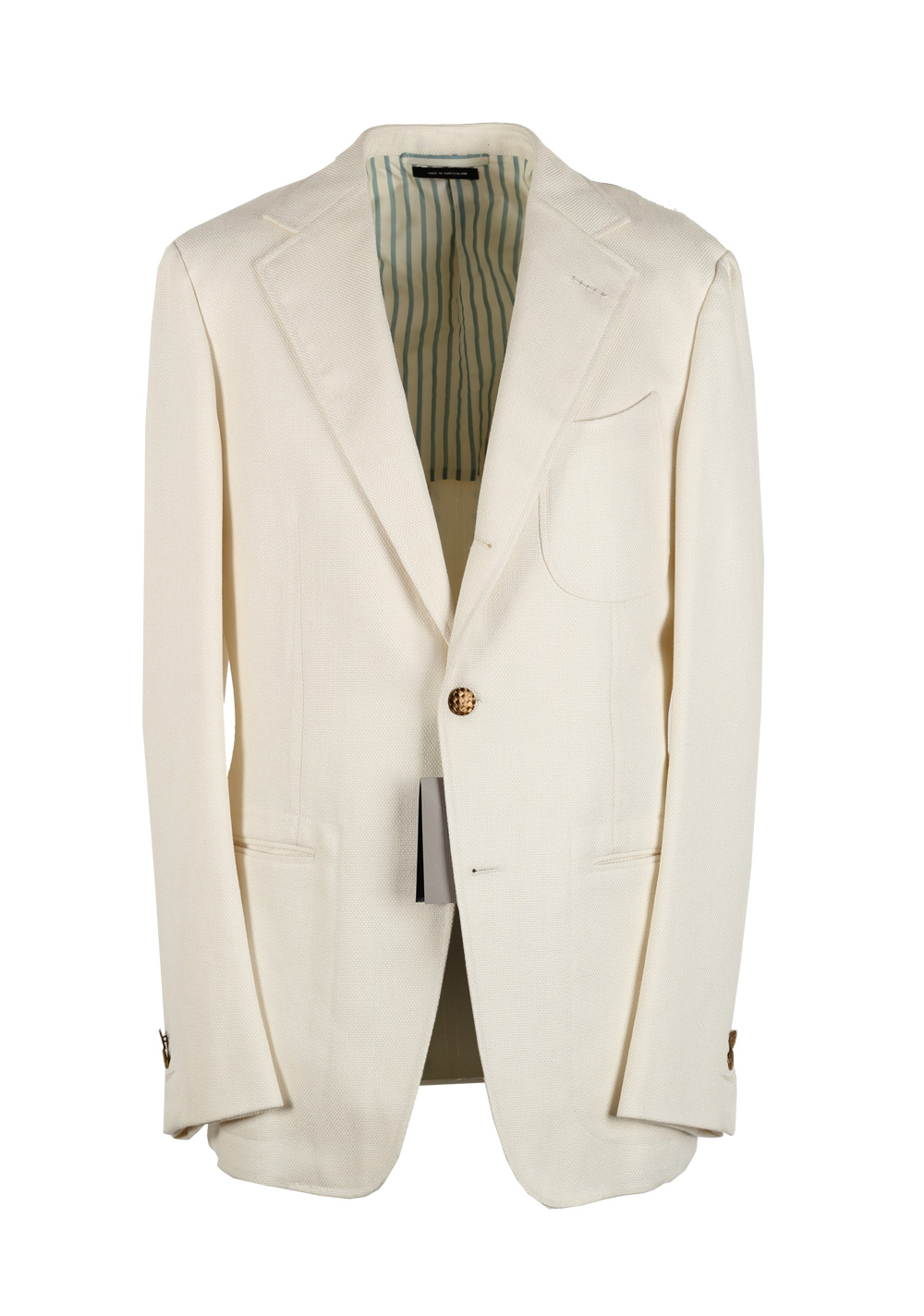 TOM FORD Spencer Off White Sport Coat Size 48 / 38R U.S. Base D | Costume Limité