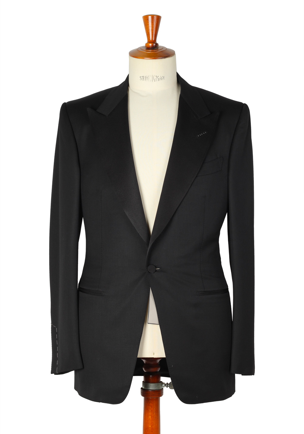 TOM FORD Windsor Black Tuxedo Suit Smoking Size 48L / 38L U.S. Base A ...
