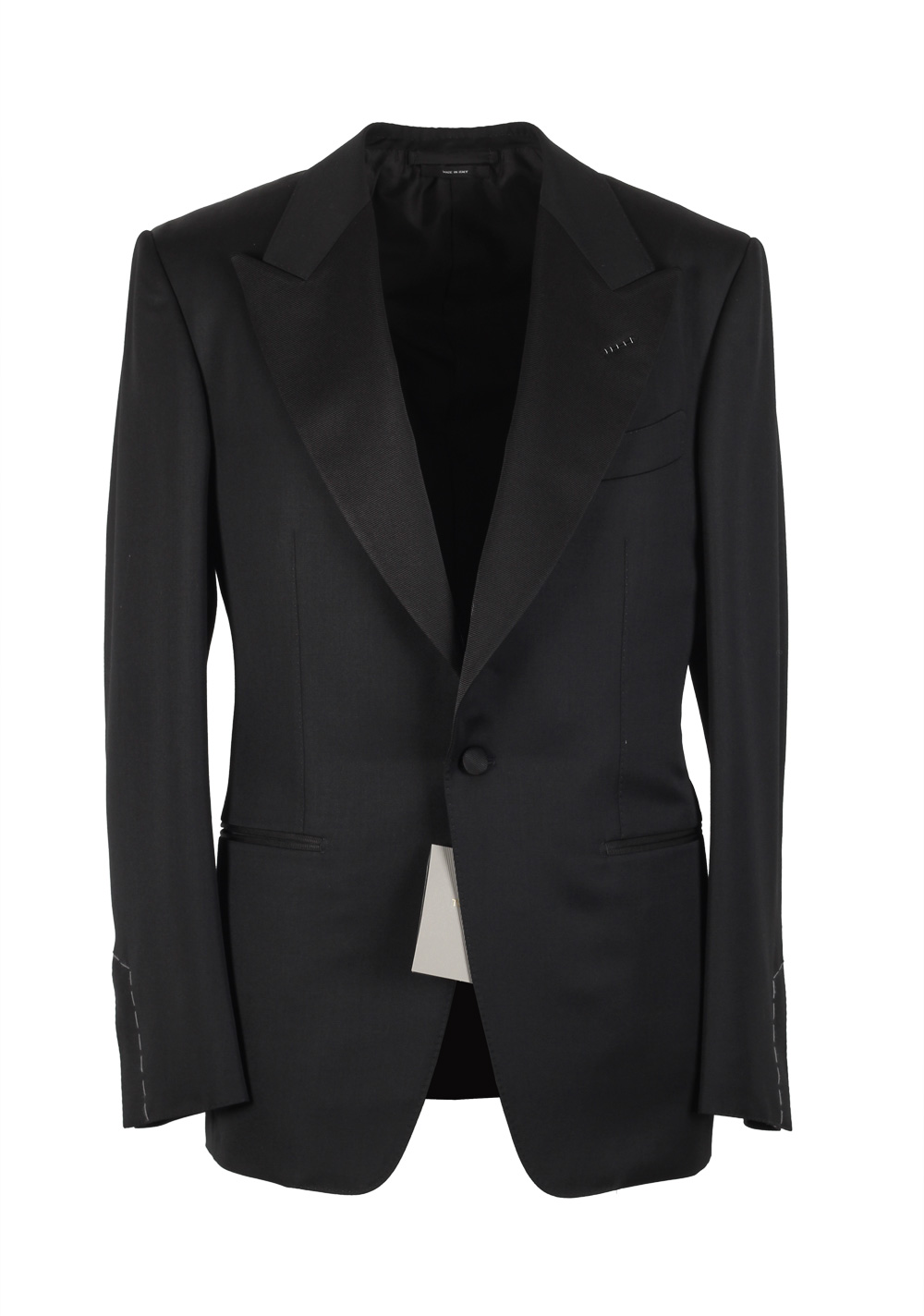 TOM FORD Windsor Black Tuxedo Suit Smoking Size 56L / 46L U.S. Base A ...