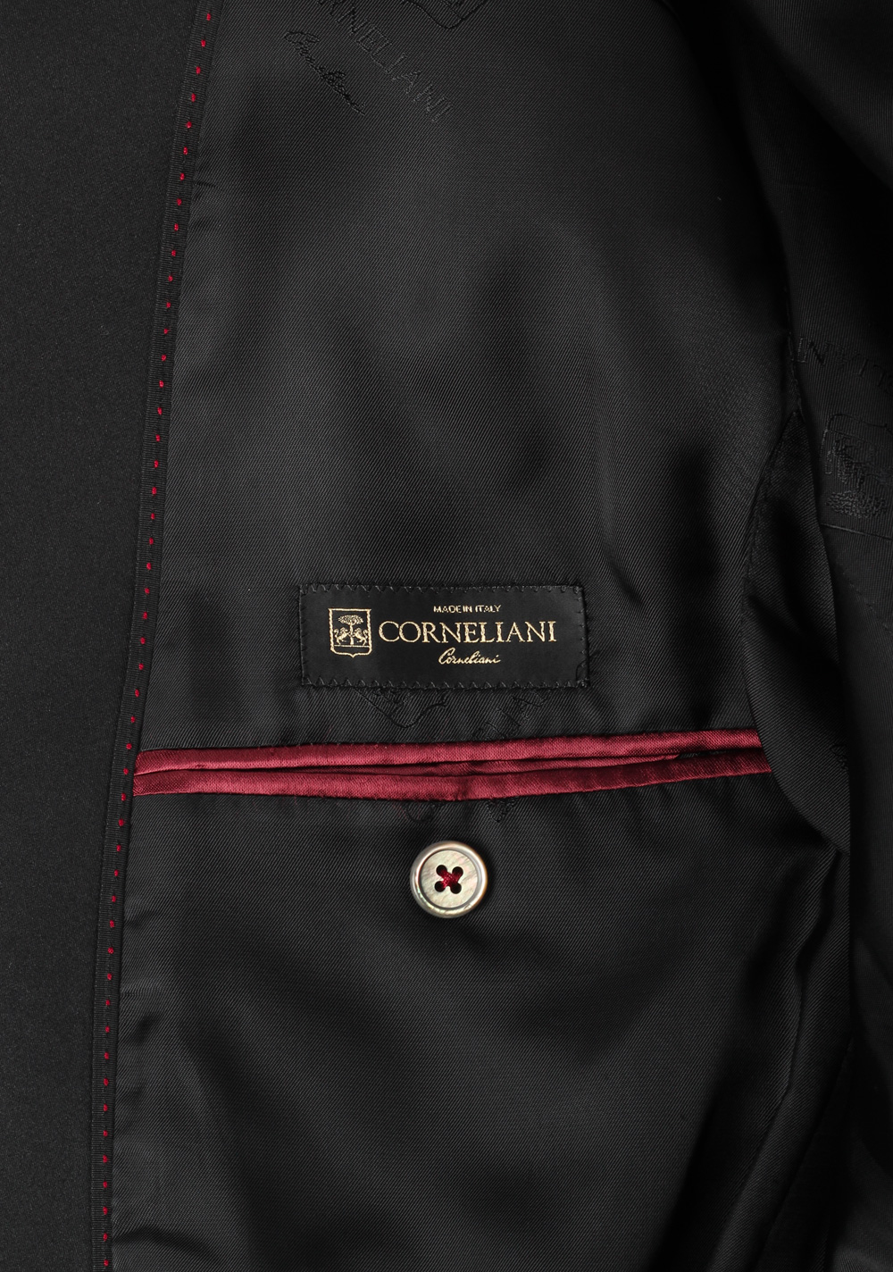 Corneliani Black Tuxedo Sport Coat Size 56 / 46R U.S. Virgin Wool | Costume Limité