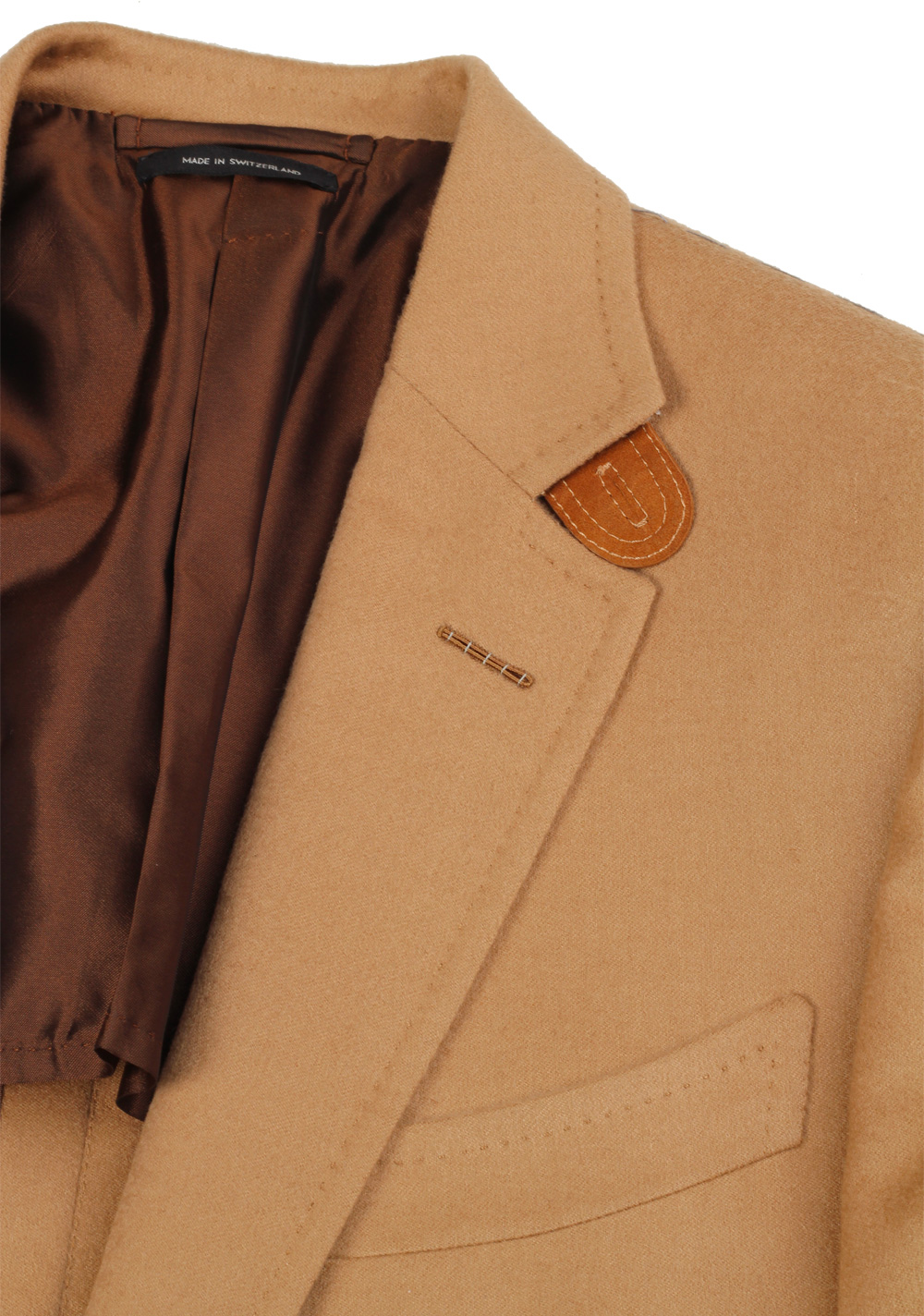 TOM FORD O’Connor Camel Sport Coat Size 48 / 38R U.S. Fit Y in 100% Cashmere | Costume Limité