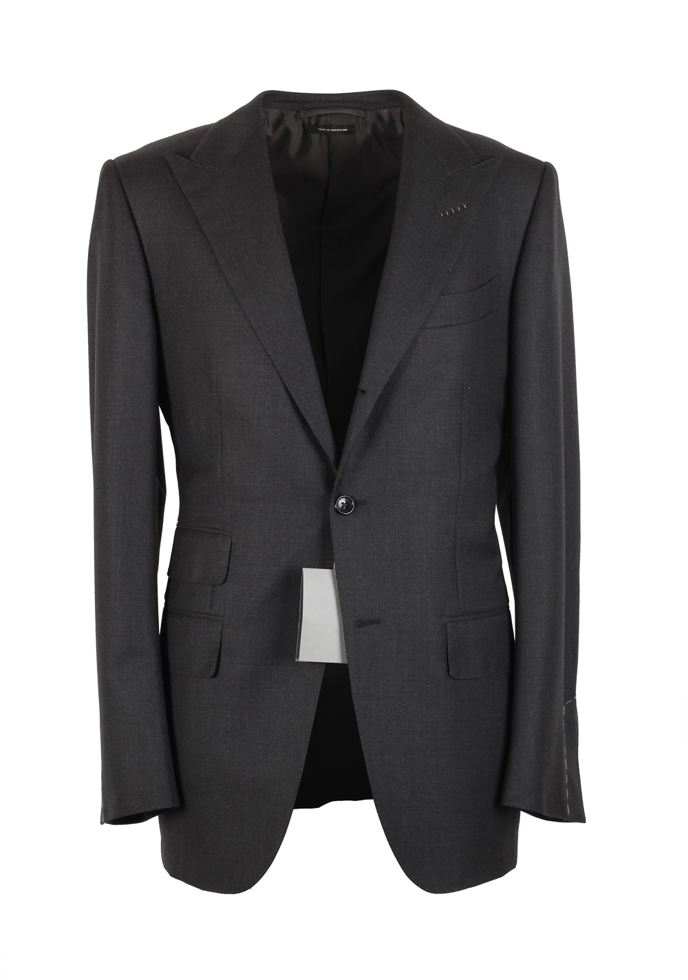TOM FORD Regency Solid Gray Suit Size 50 / 40R U.S. Wool Base B ...