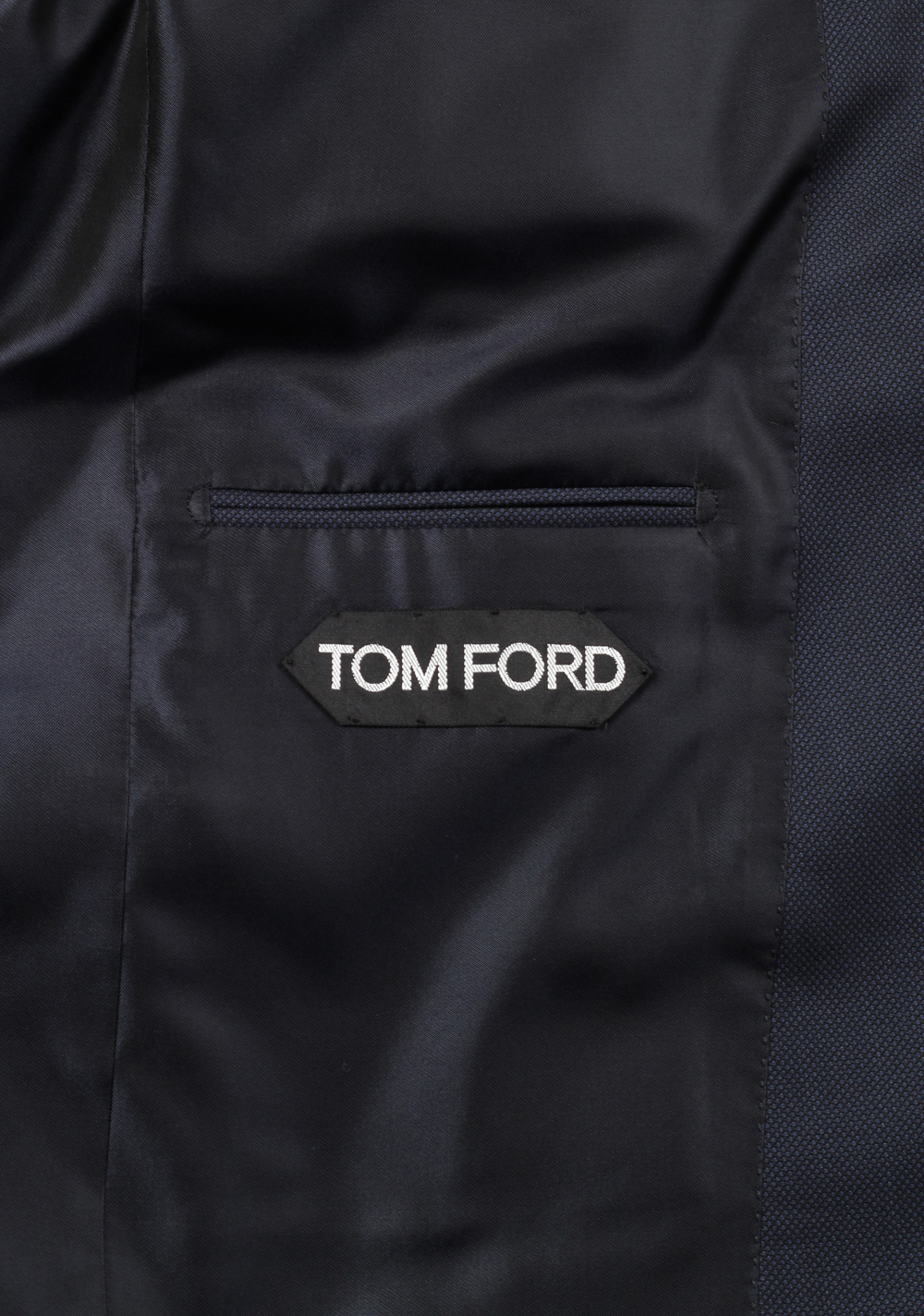 TOM FORD Birdseye Blue Suit Size 50 / 40R U.S. Wool Fit A | Costume Limité