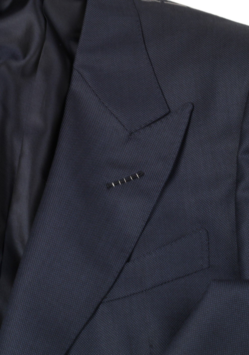 TOM FORD Windsor Birdseye Blue Suit Size 56 / 46R U.S. Wool Fit A ...