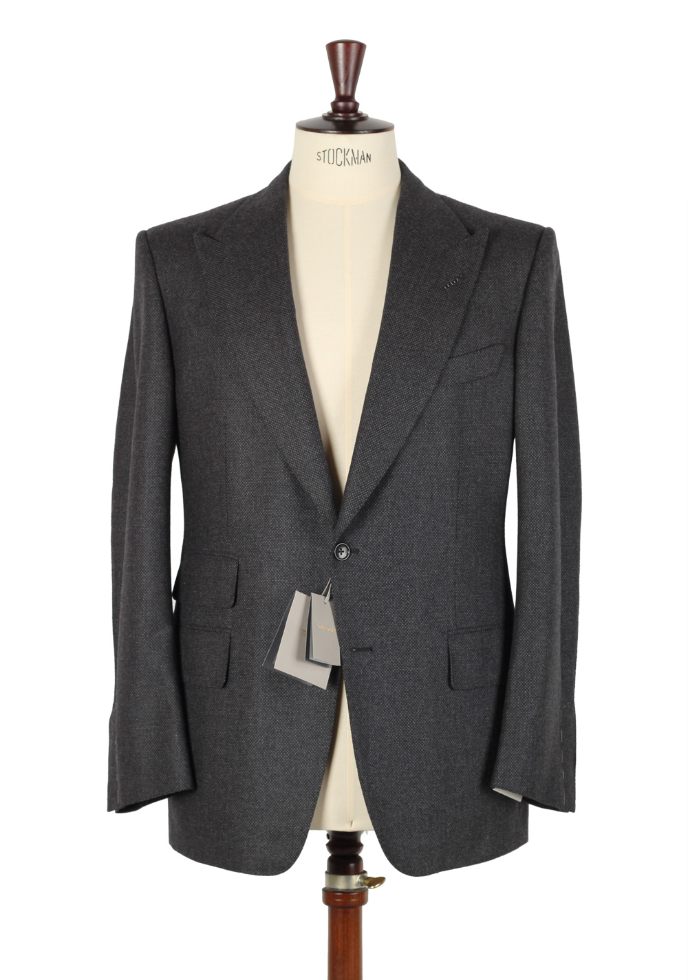 TOM FORD Gray Sport Coat Size 54 / 44R U.S. Wool Cashmere Fit A ...