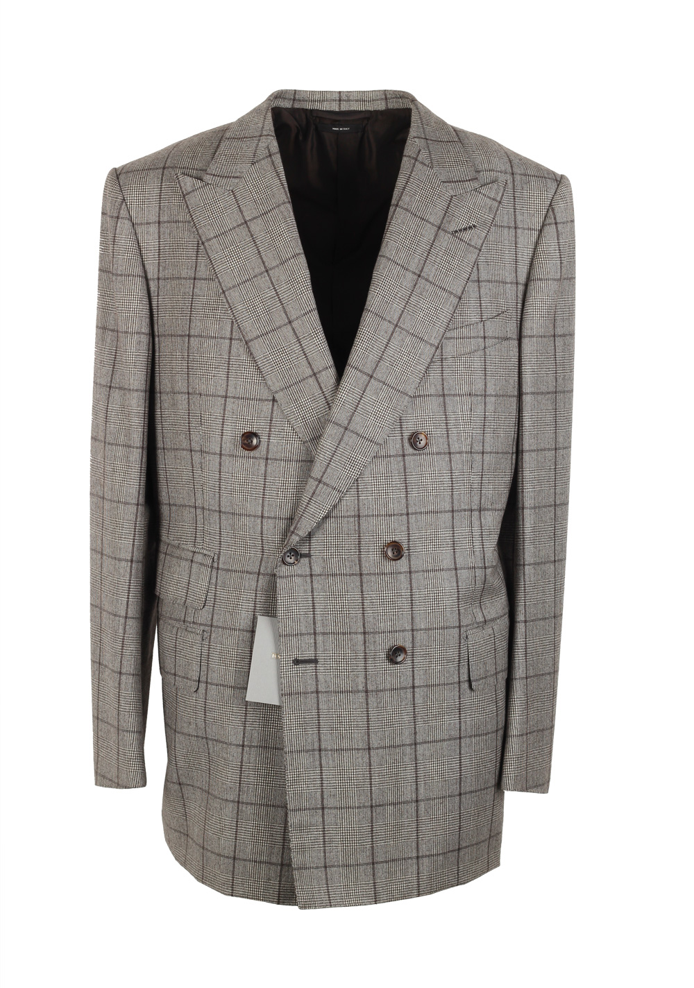 TOM FORD Windsor Double Breasted Sport Coat Size 56 / 46R U.S. Wool Cashmere Base A | Costume Limité