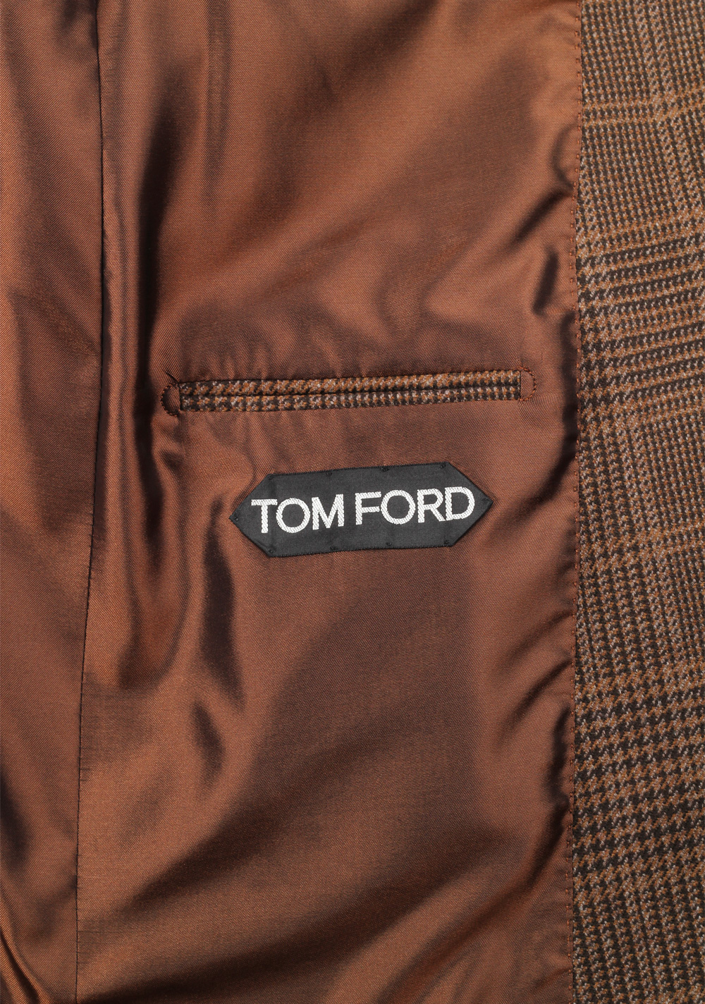 TOM FORD O’Connor Brown Checked Sport Coat Size 52 / 42R U.S. Wool Cashmere Silk Fit Y – image 6