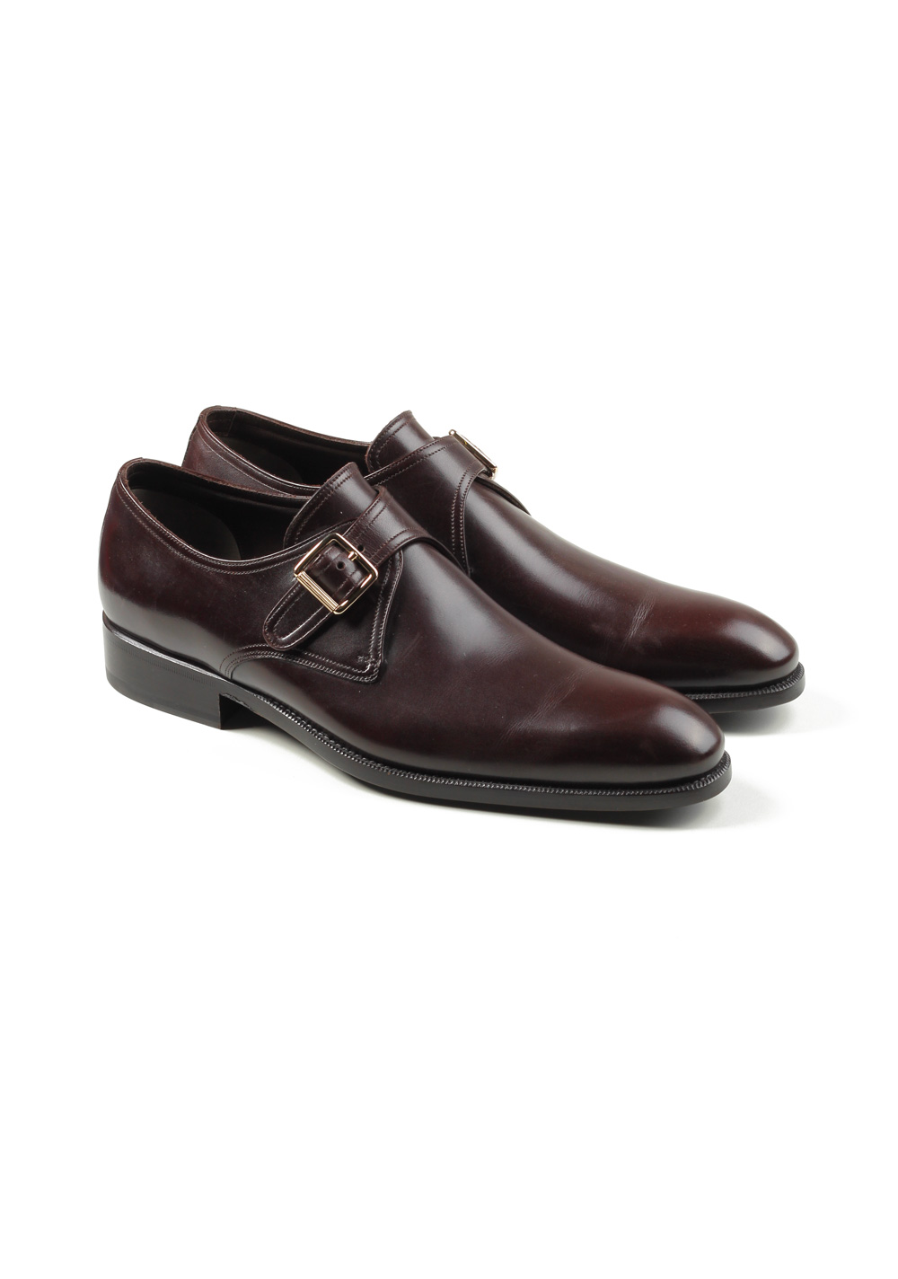 TOM FORD Brown Monk Strap Shoes Size 8T Uk / 9T U.S. | Costume Limité