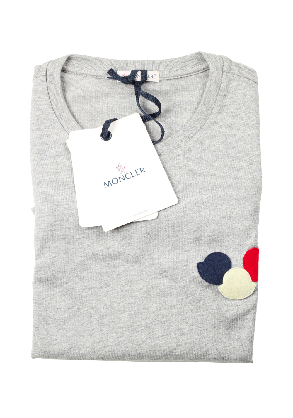 Moncler Crew Neck Tee Gray Shirt Size M / 38R U.S. | Costume Limité