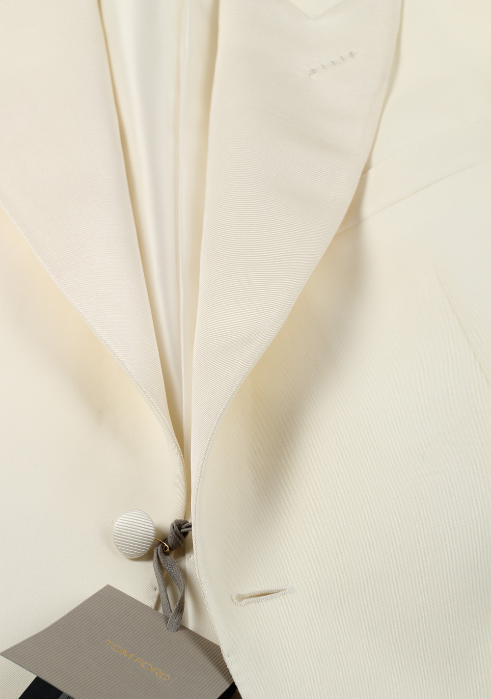 TOM FORD Windsor Off White Sport Coat Tuxedo Dinner Jacket Size 52L / 42L U.S. Fit A | Costume Limité