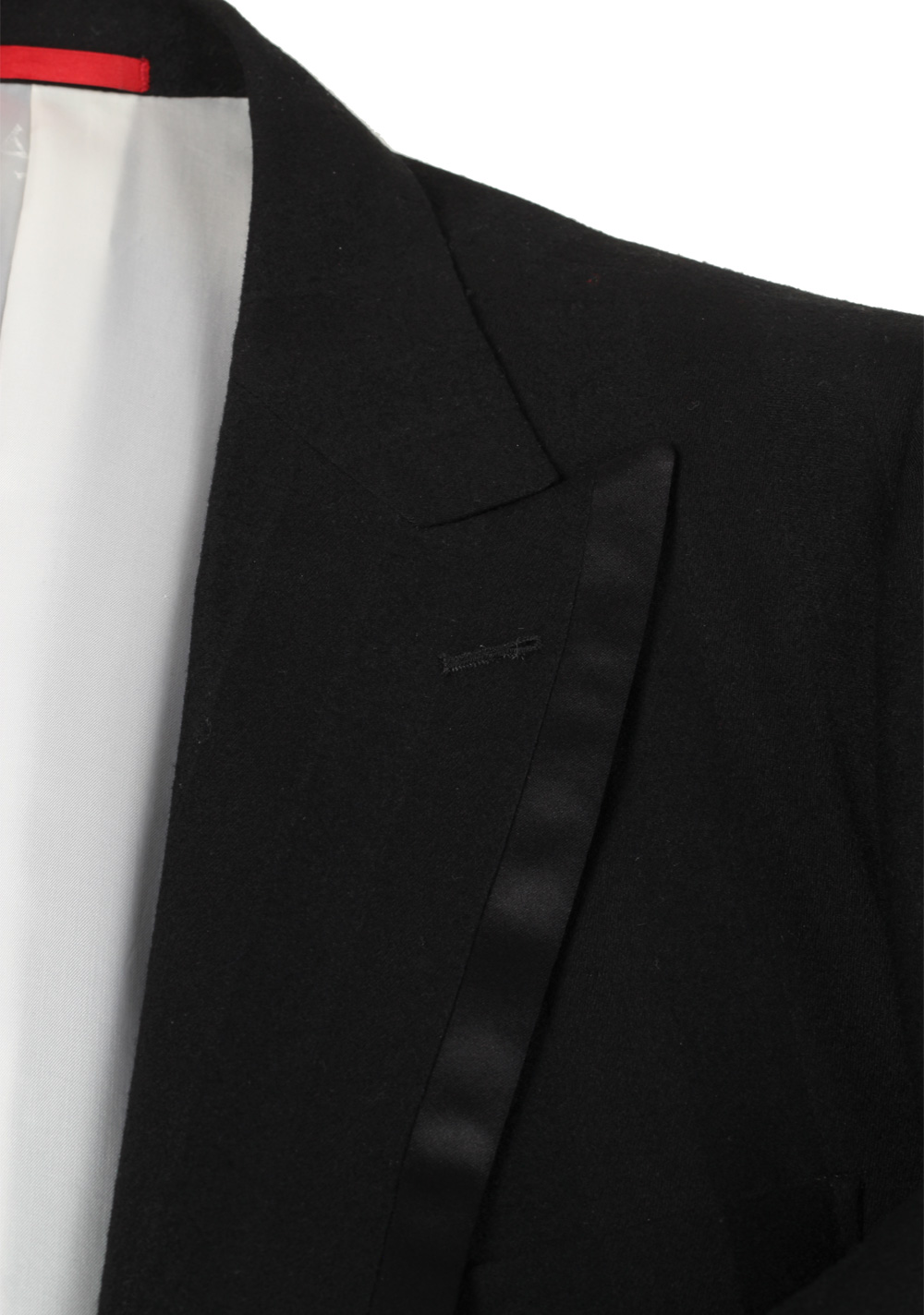 Isaia Black Tuxedo Smoking Suit Size 54L / 44L U.S. Base Vegas | Costume Limité