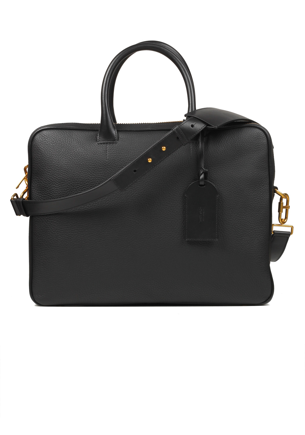 TOM FORD Zip Briefcase With Shoulder Strap Black | Costume Limité
