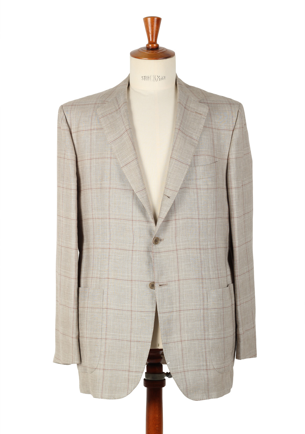 Kiton Sport Coat Size 56 / 46R U.S. Linen Cashmere Silk | Costume Limité