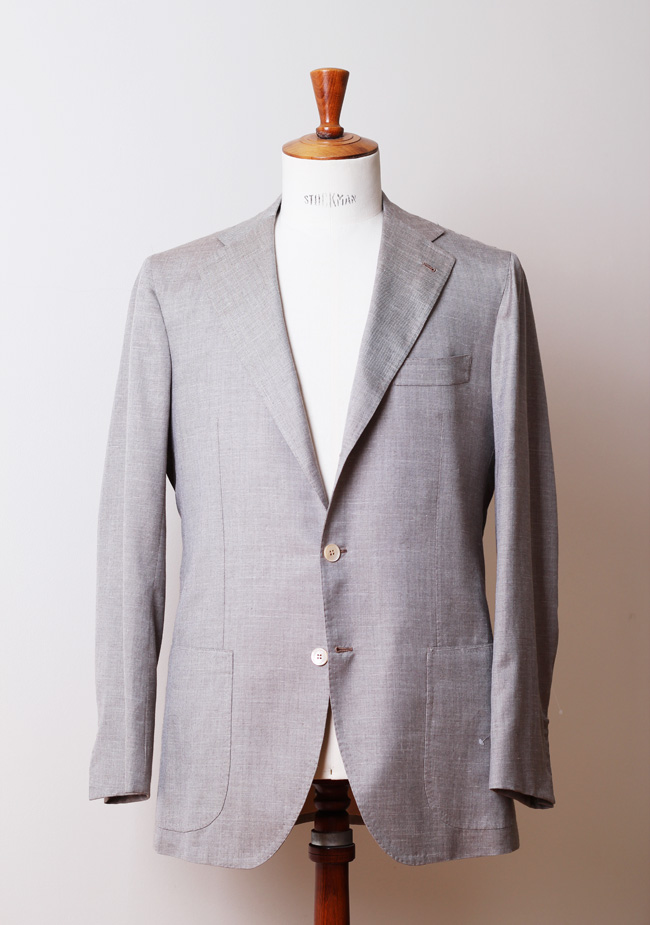 La Vera Sartoria Napoletana Sport Coat Size 50 / 40L Long U.S. Linen Cashmere Silk | Costume Limité