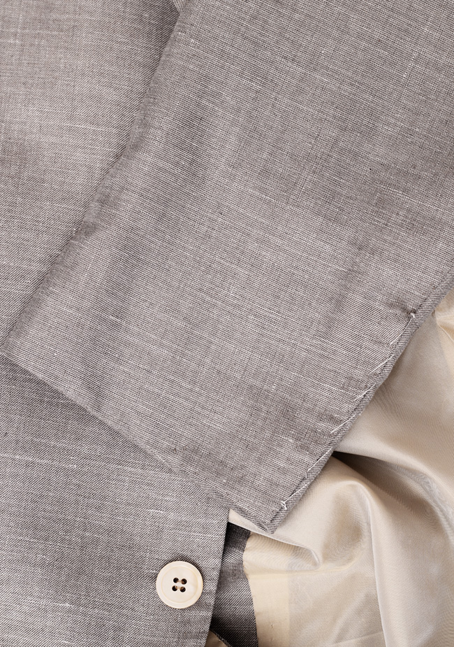 La Vera Sartoria Napoletana Sport Coat Size 50 / 40L Long U.S. Linen Cashmere Silk | Costume Limité