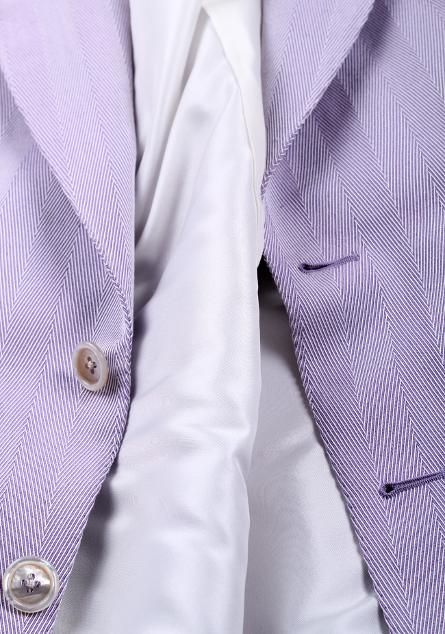 TOM FORD Windsor Lilac Sport Coat Size 46 / 36R Cotton Silk Base A | Costume Limité